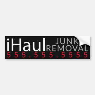 Haul. Werbeaktion zur Beseitigung von Junk-Hauling Autoaufkleber