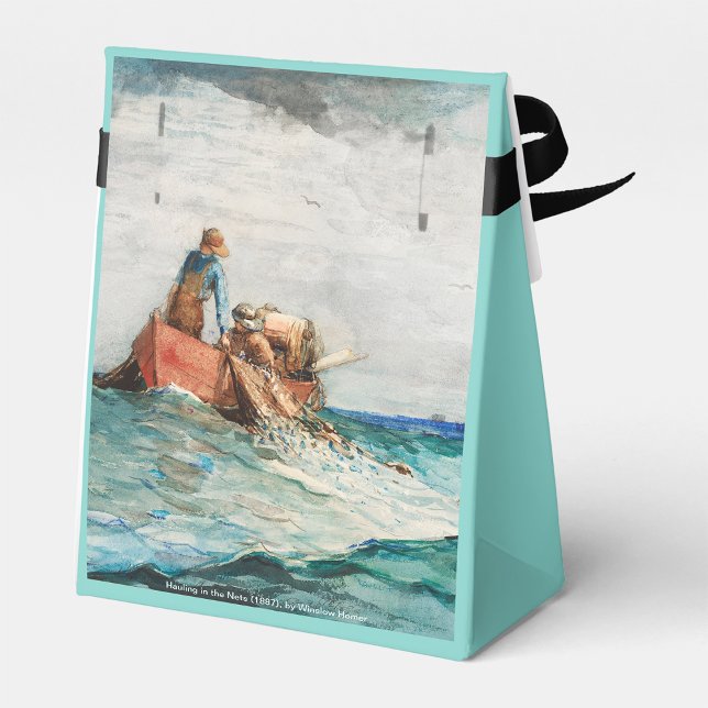 Hauling in the Nets (1887) von Winslow Homer Geschenkschachtel (Hauling In The Nets (1887) By Winslow Homer)