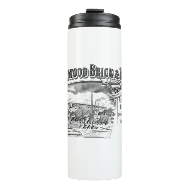 Haunchshwood-Ziegelsteine und -Tile-Logo (Nuneaton Thermosbecher (Vorderseite)