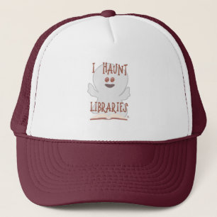 Haunt Libraries Funny Bookmark Art Truckerkappe