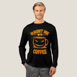 Haunt Me With Coffee Jack-O’-Lantern Halloween Tri-Blend Shirt