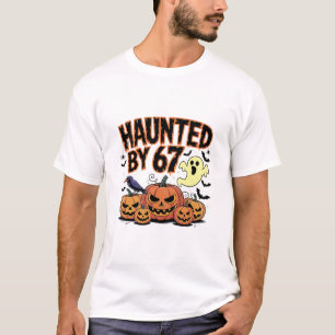 Haunted 67 Meme Six Seven 6-7 Lustiger Internet-Wi T-Shirt