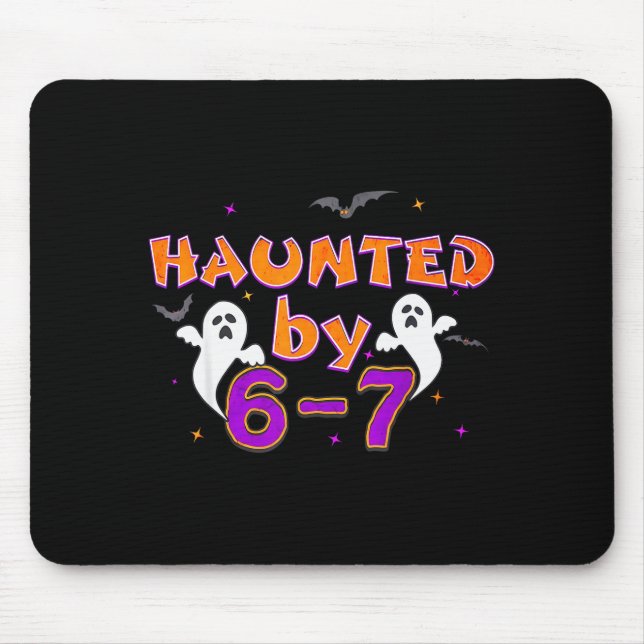 Haunted By 67 Funny 67 Halloween Costume  Mousepad (Vorne)