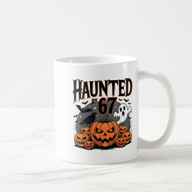 Haunted By 67 Ghosts And Pumpkins  Kaffeetasse (Rechts)