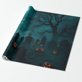 Haunted Cemetery Halloween Gift Wrap – Stunning Geschenkpapier