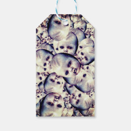 Haunted dolly wrapping paper geschenkanhänger