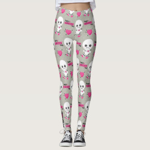 Haunted Heart: Voodoo-Puppe & Hearts Leggings