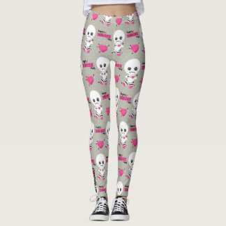 Haunted Heart: Voodoo-Puppe & Hearts Leggings