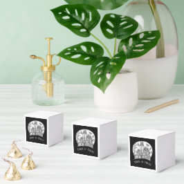 Haunted House and Bats Halloween Geschenkschachtel