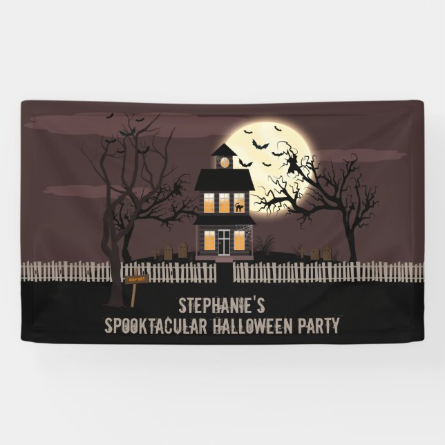 Haunted House Banner (Horizontal)