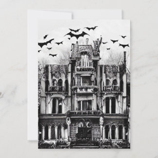 Haunted House Dankeskarte