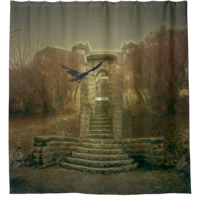 Haunted House Duschvorhang (Vorderseite)