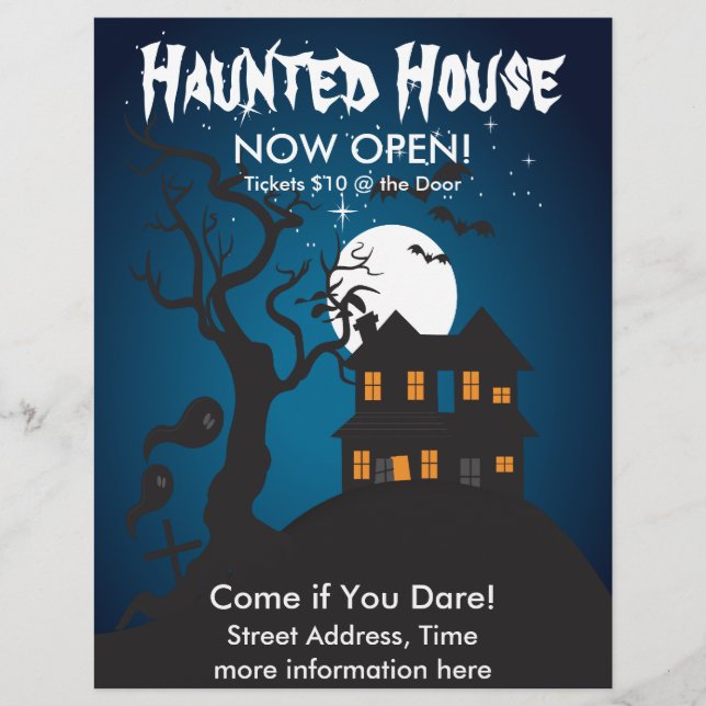 Haunted House Flyer (Vorne)