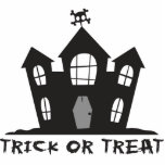 Haunted House Freistehende Fotoskulptur<br><div class="desc">Spooky Spuk Haus mit Trick or Treat geschrieben in kratzigen Schriften unten. Toll zu Halloween!</div>