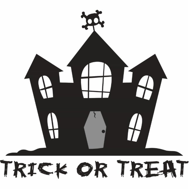 Haunted House Freistehende Fotoskulptur (Vorne)