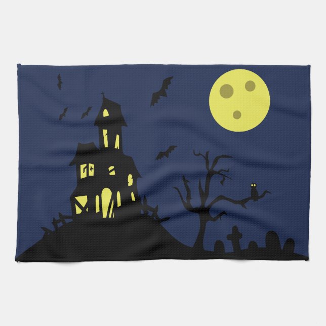 Haunted House Geschirrtuch (Horizontal)