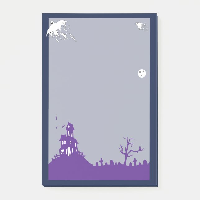 Haunted House Post-it Klebezettel (Vorderseite)