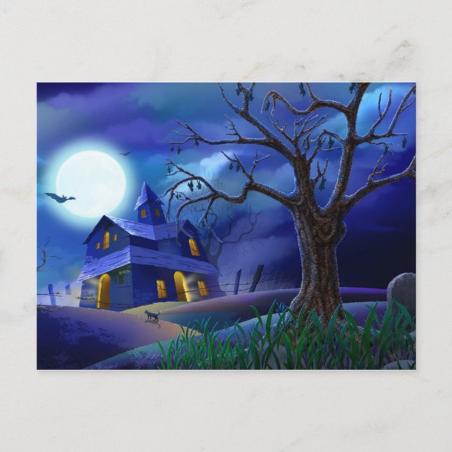 Haunted House Postkarte (Vorderseite)