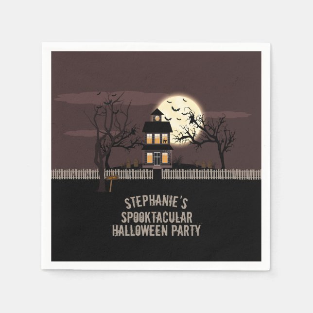 Haunted House Serviette (Vorderseite)