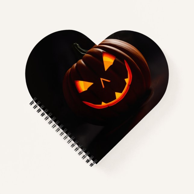 Haunted Luxury Halloween Spiral Notebook Notizbuch (Vorderseite)