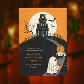 Haunted Mansion Halloween Party Invitation Einladung
