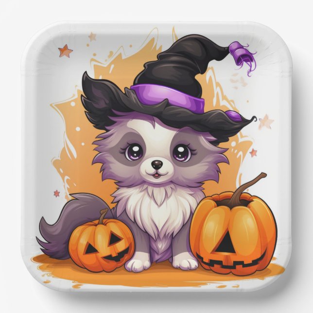 Haunted Nightfall Pappteller (Vorderseite)