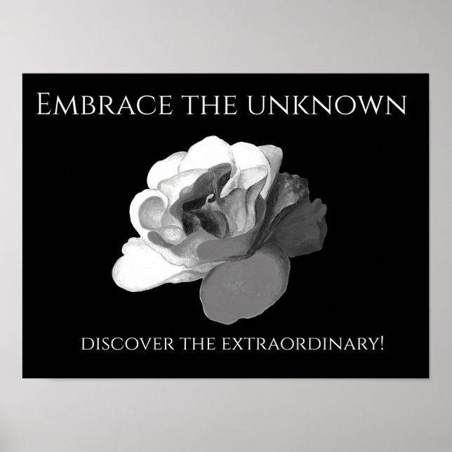 Haunted Rose Gothic Poster - Embrace the Unknown (Vorne)