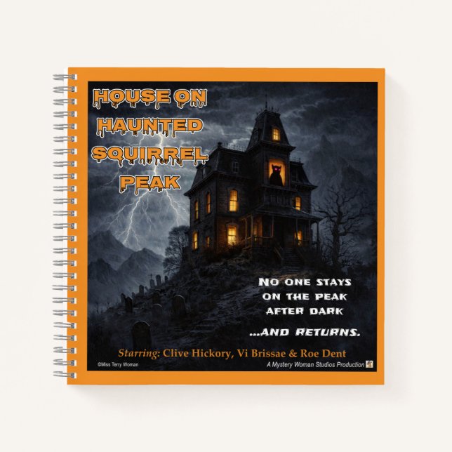 Haunted Squirrel Peak Notizbuch (Vorderseite)