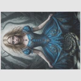 Haunting Alice im Wunderland Dark Decoupage Seidenpapier
