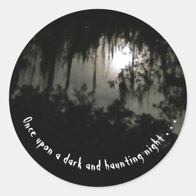Haunting Dark Night Sticker (Vorderseite)