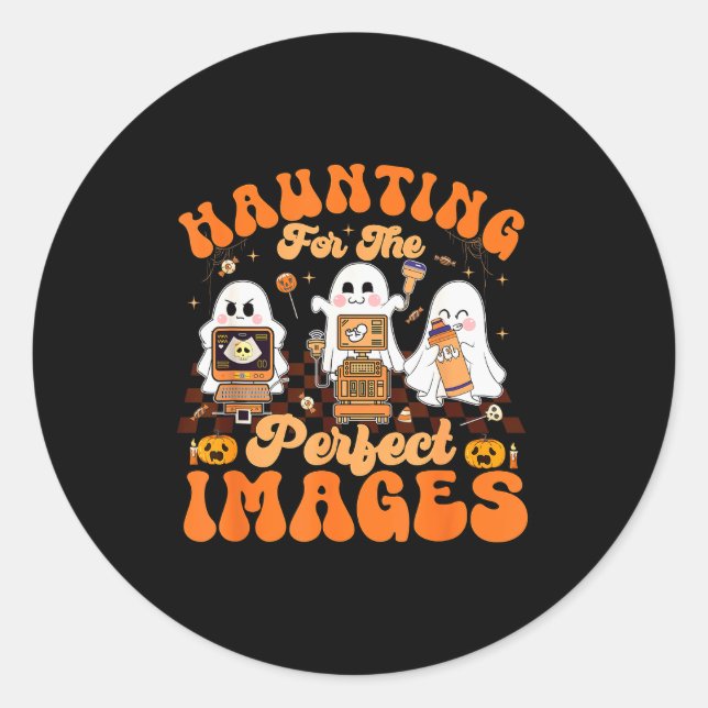 Haunting For The Perfect Images Medical Ultrasound Runder Aufkleber (Vorderseite)