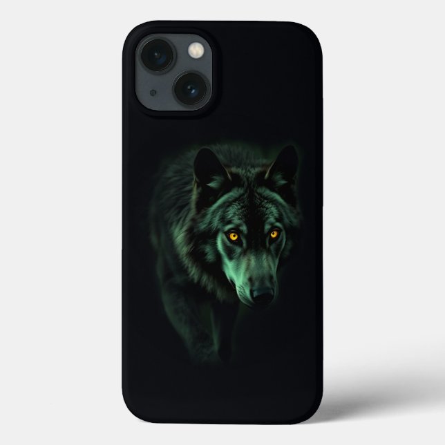 "Haunting Gaze of the Night Wolf" Case-Mate iPhone Hülle (Rückseite)