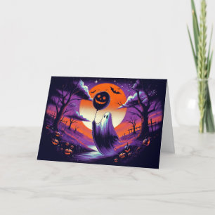 Haunting Halloween Grußkarte Karte