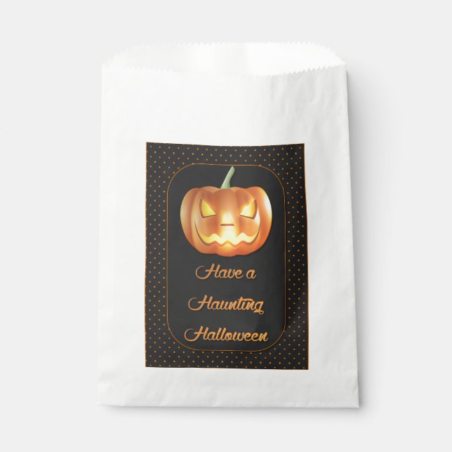 Haunting Halloween Jack-o-lantern Geschenktütchen (Vorderseite)