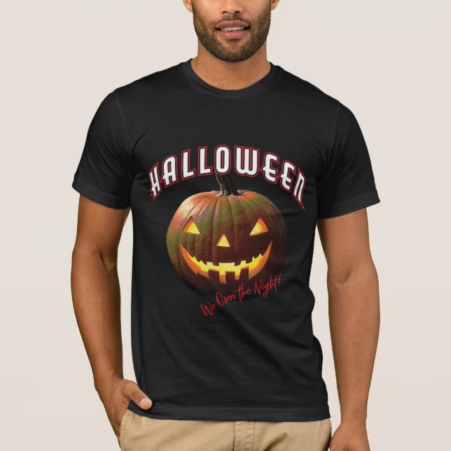 Haunting Halloween Pumpkin T-Shirt (Vorderseite)