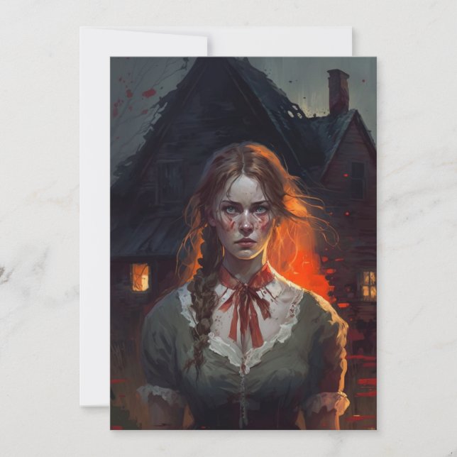 Haunting house einladung (Vorderseite)