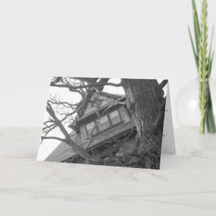 "Haunting House" Hallowe'en card Karte