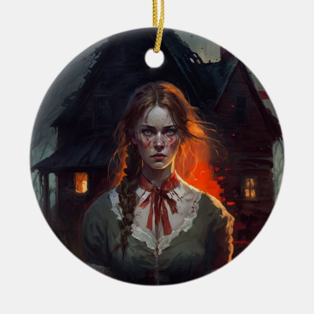 Haunting house keramik ornament (Vorne)