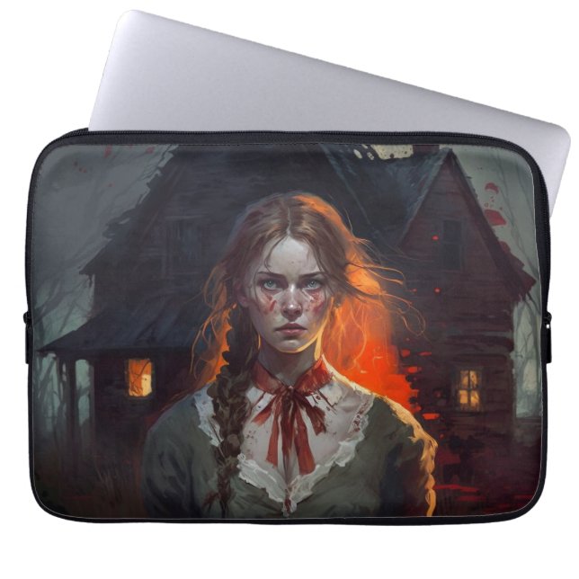 Haunting house laptopschutzhülle (Vorderseite)