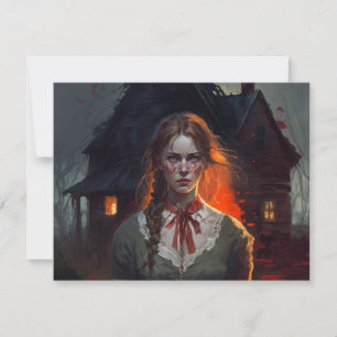 Haunting house mitteilungskarte