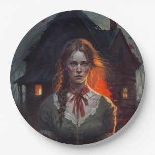 Haunting house pappteller
