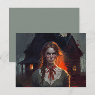 Haunting house RSVP karte