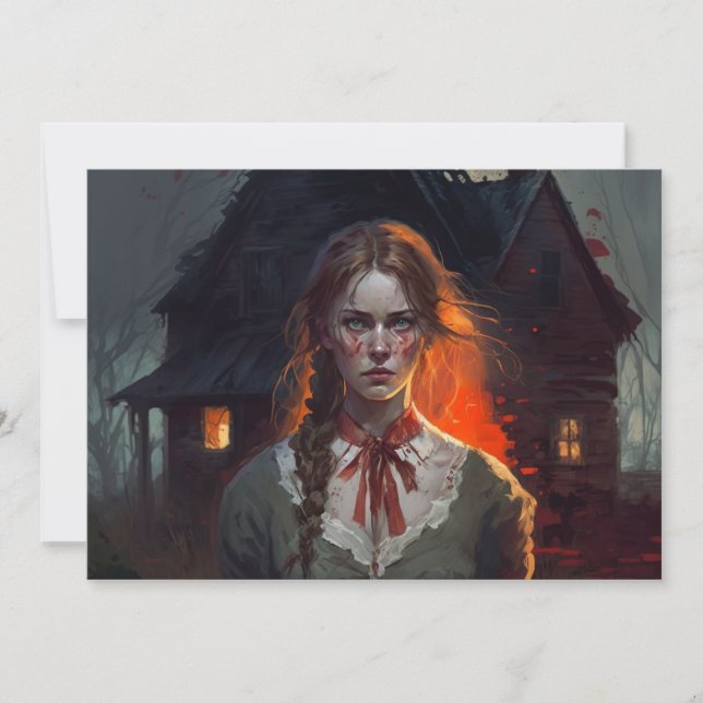 Haunting house save the date (Vorderseite)