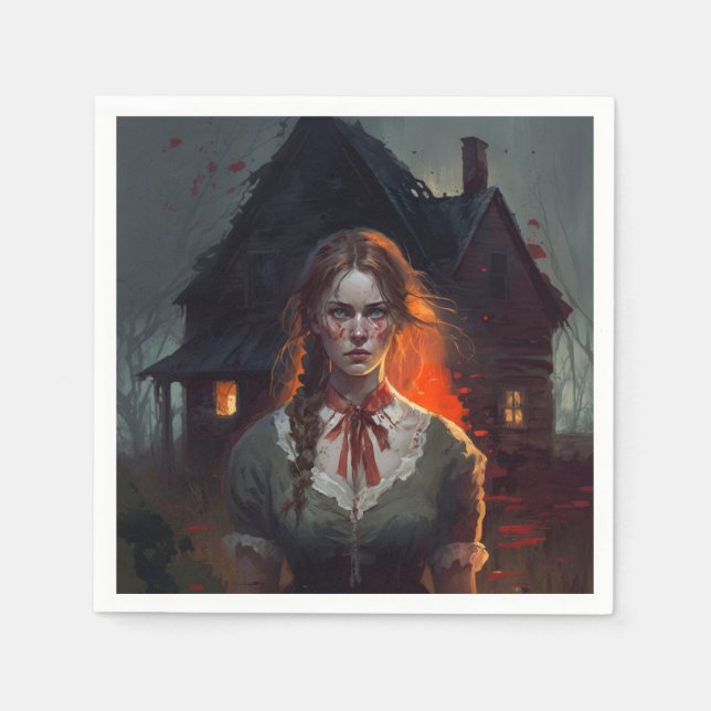 Haunting house serviette (Vorderseite)