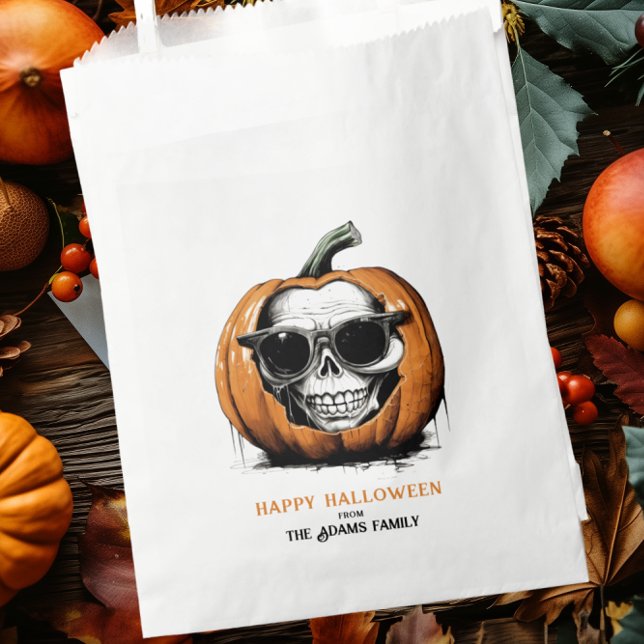 Haunting Jack O' Lantern Grinning Skull Halloween Geschenktütchen (Von Creator hochgeladen)