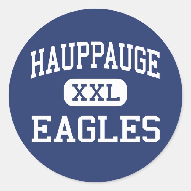 Hauppauge - Eagles - High - Hauppauge New York Runder Aufkleber (Vorderseite)