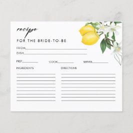 Haupt-Squeeze-Brautparty-Rezept-Karte