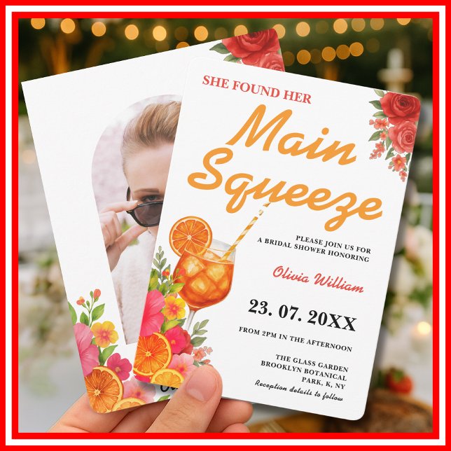 Haupt-Squeeze-Citrus-Brautparty Einladung (Von Creator hochgeladen)