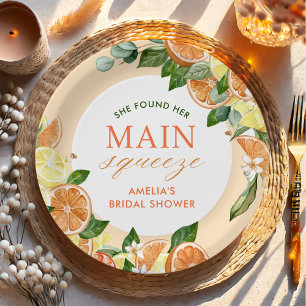 Haupt-Squeeze-Citrus-Brautparty Pappteller