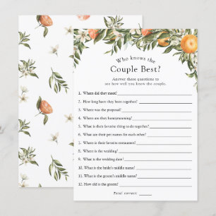 Haupt Squeeze Citrus, der das Paar beste Spiel ken Einladung